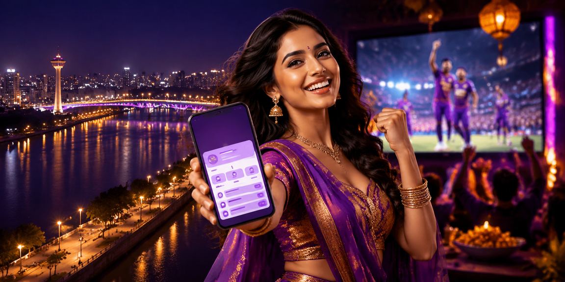 A young player making a deposit transaction using UPI phone app in Ahmedabad